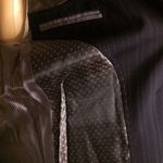 BCBGMAXAZRIA Women's Navy Pinstripe One Button Men's Styled Business Blazer-Sz M Photo 10