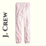 J.Crew  Pink And White Sweatpants 100% Cotton Size XS NWT Photo 1