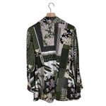 Susan Graver GRAVER Printed LK Fushion Blazer Women's Size 3X Mixed Print Green Photo 1
