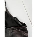 SheIn Black Faux Leather Hook Front Crop Bralette Top Corset Style Photo 7