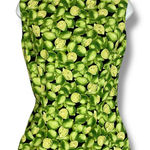 Handmade  Top Fruit Print Limes Sleeveless Darts‎ Zip-Back Retro Fit Green Zip-Up Photo 0