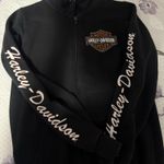 Harley Davidson Harley-Davidson Mock Collar Zip fleece hoodie Photo 0