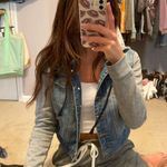 Hoodie Jean Jacket Size L Photo 1