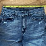 American Eagle AE Women's Black High Rise Distressed Jeans Size 8 X-Long LN Photo 6