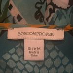 Boston Proper  Multicolor Geometric Print Sheer Resort Vacation Swim Cover up M Photo 7