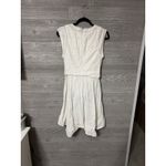 Rebecca Taylor Francine Eyelet Lace Tie Waist Dress Size 6 Cream White Photo 2