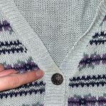 Vintage Cottagecore Light Blue Knit Button Up Sweater Vest Size 22W Photo 3