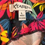 XTaren  Bright Floral Leaves Dress Size Large Photo 3