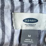 Old Navy Black and White Striped Dress Sz M Photo 6