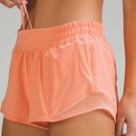 Lululemon NWT Hotty Hot Running Shorts Low Rise 2.5” Lined Coral Kiss Size 12 Photo 2