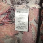 En Crême En Creme Top Pink Coral & Cream Floral & Lace Tie Back Blouse Sz S NWT Photo 4