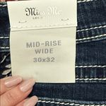 Miss Me NWT  Mid Rise Wide Blue Wash Denim Jeans Photo 3