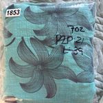 Beyond Capri Dress Women L Blue Black Floral Linen Lagenlook Coastal Vacation Size L Photo 5