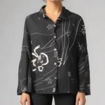 Chico's Chico’s linen blend shacket shirt jacket size 2 Large Photo 0