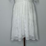 Day + Moon White Babydoll Tiered Bow Tied Straps Mini Dress Womens Medium Photo 6