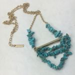 Sugarfix  by BaubleBar Gold Bar Turquoise Pendant Necklace Photo 2