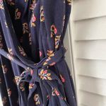 Old Navy  Wrap Dress Floral Blue Photo 4