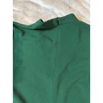 ZARA NWOT Dark Green Dress Choker Neck Line Women Small Short Sleeve Formal Photo 6