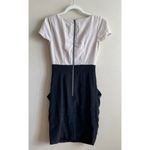 H&M light pink and black color block pleated dress Sz 4 Photo 2