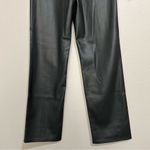 Pistola  Cassie Black Faux Leather High Rise Straight Leg Pants Women’s Size 27 Photo 7