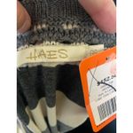 Haes Brasil Womens Sweater Size XL Gray Tan Striped Boatneck Top‎ NEW Photo 4