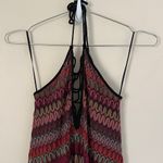 Urban Outfitters  UO Ecote Stitch Lace-Up Metallic Boho Maxi Dress Size XS Photo 5