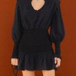 Farm Rio Black Heart Neckline Mini Dress Photo 0