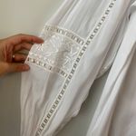 Ramy Brook Ramy Brook Noa Blouse Size Large White Lace Insert Peasant Career Corp Blouse Photo 5
