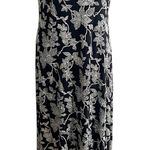 Ronni Nicole Floral Sparkly Maxi Dress Jersey Knit Holiday Special Occasion M/L Photo 0