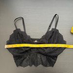 Willow + Root  Black Lace Unpadded Pullover Bralette Women's Size Large Photo 6