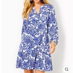 Lilly Pulitzer Alyssa A Line Cotton Dress in Deeper Coconut Ride With Me Large Photo 2