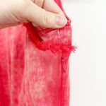 Fate Womens Boho Flax Tencel Blend Frayed Hem Tank Midi Dress Size S Washed Red Photo 3