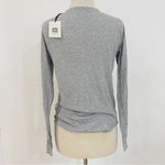 Zadig & Voltaire 100% cotton skull long sleeve in grey and gold skull print Photo 3