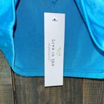 Bright Blue Cropped Tank Top Sleeveless Summer Casual Basic Cotton Stretch D23 Size XS Photo 4