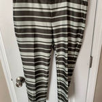 Banana Republic Women Avery Satin Striped Pants green SZ 8P NWT Photo 0