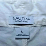 Nautica Board Shorts Off White with Blue Stripe Large Photo 2