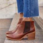 Anthropologie Nisolo Brown Leather Ankle Chelsea Heel Boot Size 8 NWOT Photo 0