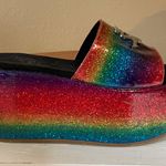 Shane Justin Rainbow Glitter Platform Sandals Shoes Euro Size 35 / US Size 5 Photo 2