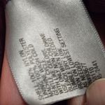 Worthington 1X Burgundy Abstract Print Ruched V Neck Short Sleeve Top Plus Size Photo 6