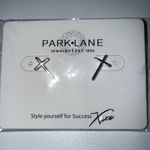 Park Lane NIB  Faith Earrings CROSS STUD‎ High Polished Gold Fin Photo 0