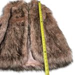 BCBGeneration NEW  Open-Front Faux Fur Vest Cabincore Holiday Winter Travel L Photo 12