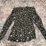 Anthropologie Ruched-Sleeve V-Neck Top S Romantic Floral Botanical Cottagecore Photo 4