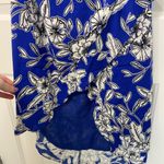 Bardot EUC  women’s Petra halter electric blue floral high low‎ sundress dress XS Photo 2