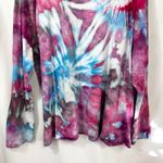 Laura Ashley  Plus Size 3X Top Handmade Tie Dye Long Sleeve Pink Blue Boho‎ 212 Photo 8