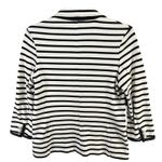 A.v.v. Standard Michel Clan Knit Blazer Jacket Small Black Striped Career Luxury Photo 4