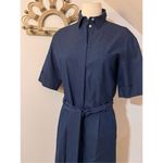 Loro Piana Blue Lightweight Denim Wide Leg Belted Jumpsuit IT 40/ US Photo 2