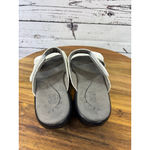 Women's SAS White & Silver Glitter Sandals Size 9.5N Photo 3