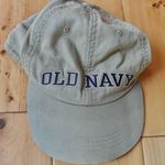 Old Navy Vintage 90s Embroidered Tan & Navy Hat Photo 1