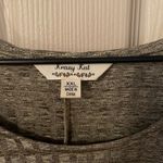 Krazy Kat Kraft Kat gray waffle weave tunic blouse. Photo 2