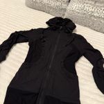 Lululemon  Women’s Dance Studio Jacket Size 4 Black Gray Reversible Hooded Jacket Photo 2